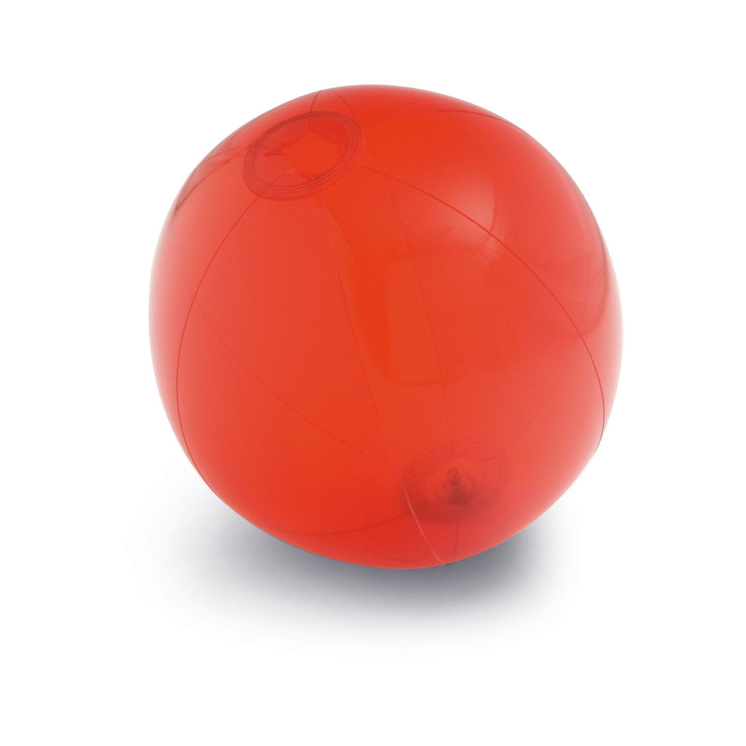 Rode Strandbal doorschijnend | 24.5 cm