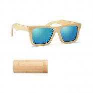 Bamboe zonnebril | Koker | UV400