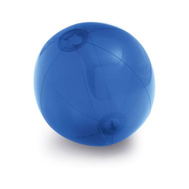 Blauwe Strandbal doorschijnend | 24.5 cm