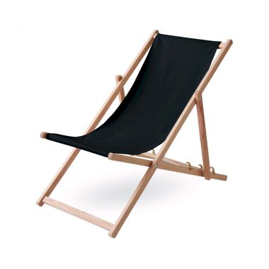 Zwarte Opvouwbare strandstoel