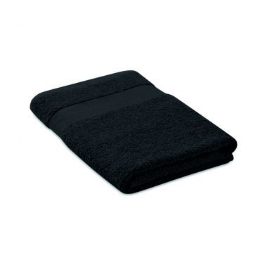 Zwarte Handdoek 140 x 70 cm | Organisch katoen