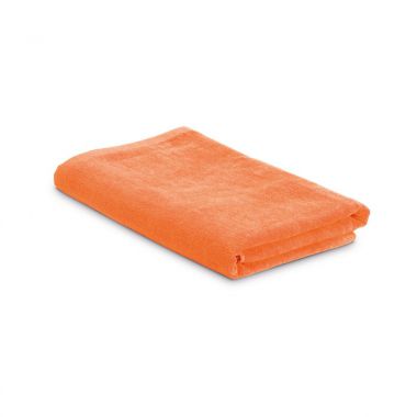Oranje Strandhanddoek in tas | 150 x 75 cm