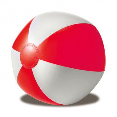Rode Opblaasbare strandbal | 25 cm