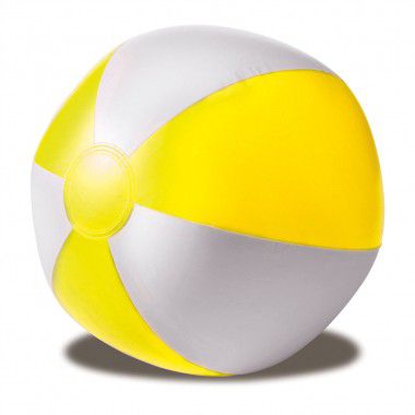 Gele Opblaasbare strandbal | 25 cm
