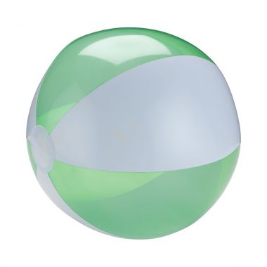 Wit / groen Strandbal | Gekleurd | 30 cm